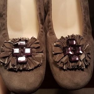 Semler Suede Bejeweled Slip-on